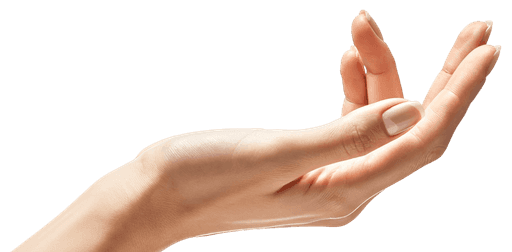 Hand holding product